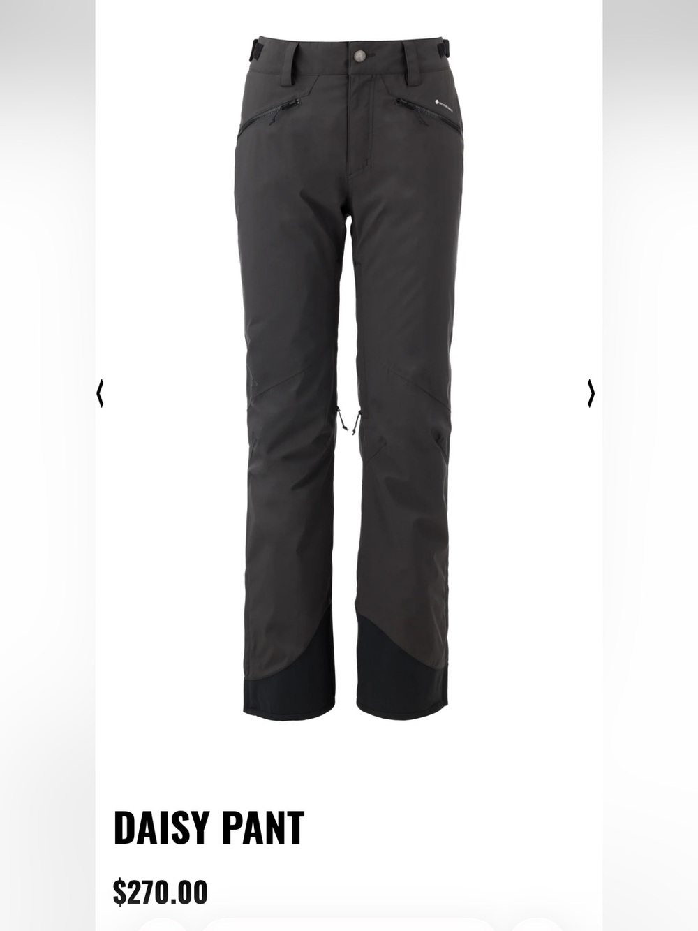 Flylow Women’s Daisy Black Outdoor Snowboarding Pants